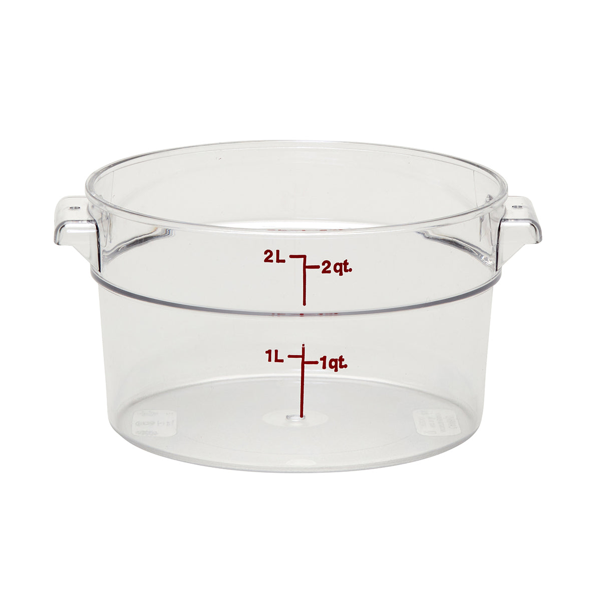Recipiente Redondo de Policarbonato 2 qt Transparente